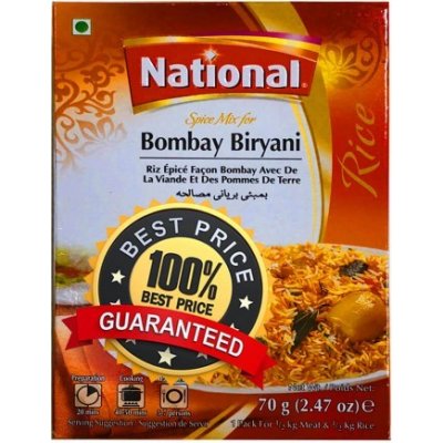 National Bombay Biryani Směs Koření Rýže 70 g – Zboží Dáma