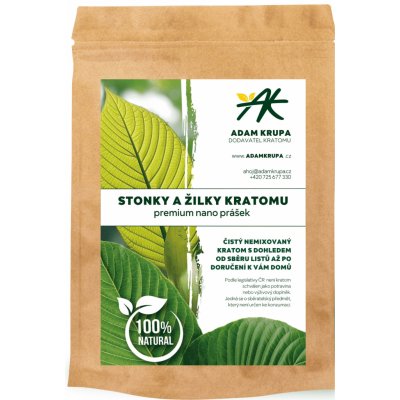 Krupa Kratom Stonky a žilky Kratomu premium Nano prášek 50 g – Hledejceny.cz