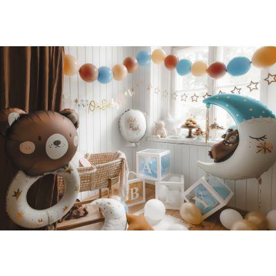 Krabičky na balónky BABY 30x30cm 4ks bílé – Zboží Dáma
