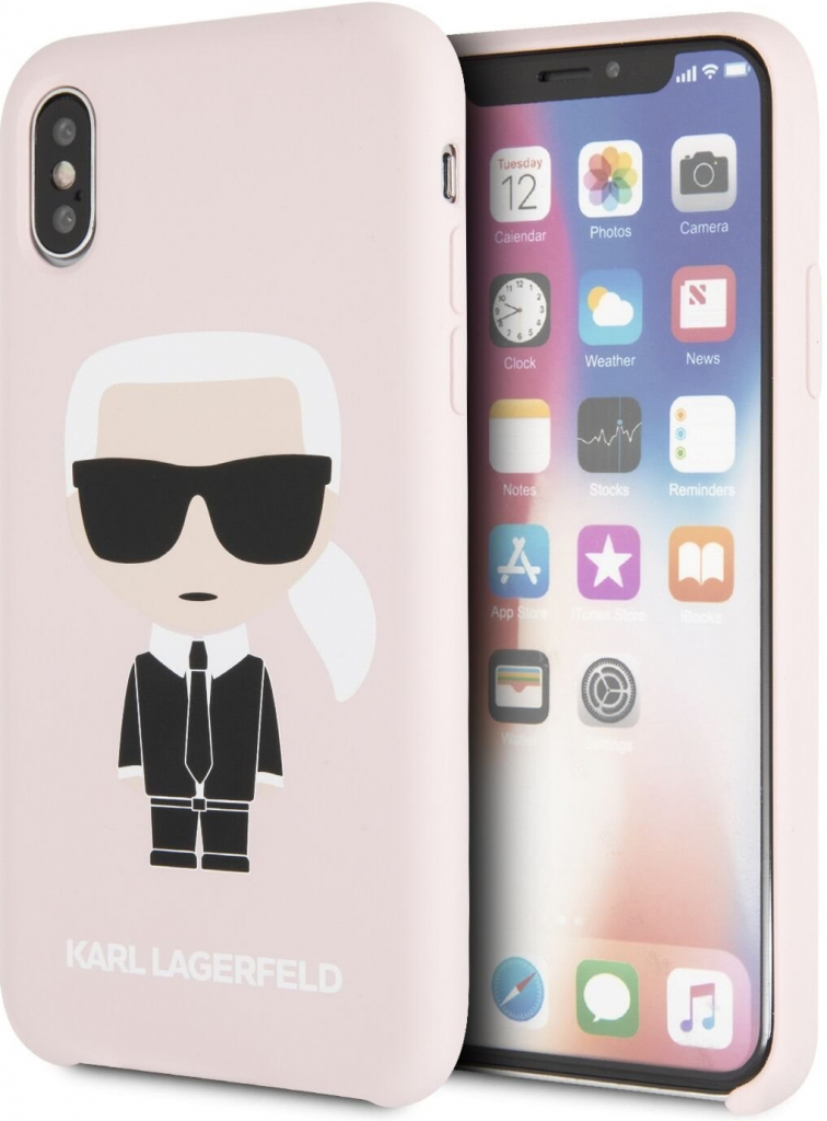 Pouzdro Karl Lagerfeld Ochranné iPhone XS / X Silicone Iconic růžové od 589  Kč - Heureka.cz