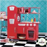 KidKraft Červená dřevěná kuchyňka Vintage – Zboží Mobilmania