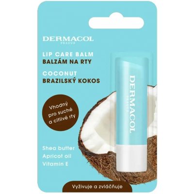 Dermacol Balzám na rty Kokos Lip Care Balm 4,8 g – Sleviste.cz