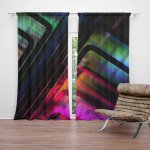 Sablio Závěs Černé pruhy: 2ks 140x250cm – Hledejceny.cz