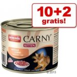 Carny Kitten Hovězí & krůtí srdce 12 x 200 g – Hledejceny.cz