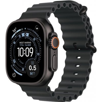 Apple Watch Ultra 3 (2025) 49mm Černý titan s černým oceánským řemínkem MF0J4QC/A – Zboží Živě
