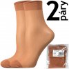 VOXX ponožky NYLON socks SÁČEK 20 DEN 2 páry opal