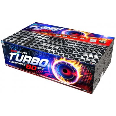 Ohňostrojový Kompakt Turbo 200 ran 20 mm – Zbozi.Blesk.cz