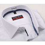 Marvelis Body Fit Twill luxusní košile s tmavomodrým vnitřním límcem a légou bílá – Sleviste.cz