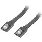 LANBERG SATA III datový kabel (6GB/S) F / F 50cm, kovová západka, černý CA-SASA-14CU-0050-BK – Zboží Živě