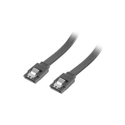 LANBERG SATA III datový kabel (6GB/S) F / F 50cm, kovová západka, černý CA-SASA-14CU-0050-BK – Zboží Živě