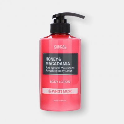 Kundal Honey&Macadamia White Musk vyživující tělové mléko 500 ml – Zboží Dáma
