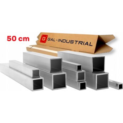 Hliníkový profil 5 cm x 5 cm délka 50 cm tloušťka 2 mm – Hledejceny.cz