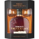 Ron Barceló Imperial 38% 0,7 l (dárkové balení 2 sklenice)