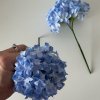 Květina Hortenzie svazek 6 ks světle modrá