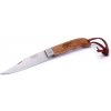 Rybářský nůž a dýka MAM Sportive 2047 Zavírací nůž s koženým poutkem buk