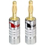 Nakamichi 0857F Banánek 4mm na kabel, zlacený barevná varianta Černá | Zboží Auto