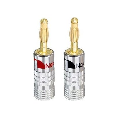 Nakamichi 0857F Banánek 4mm na kabel, zlacený barevná varianta Černá | Zboží Auto