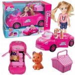 KIK Auto pro panenky kabriolet růžové 4 el. – Sleviste.cz