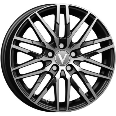 Vector B229 6x16 4x100 ET50 black polished