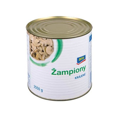 Aro Žampiony krájené 2550 g – Zboží Dáma