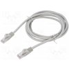 síťový kabel Gembird PP6U-CU-2M patch, U/UTP, 6, lanko, Cu, PVC, 2m, šedý