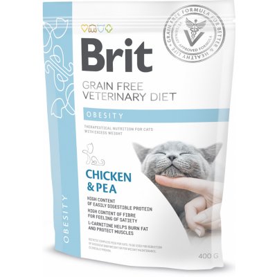 Brit Veterinary Diets Cat GF Obesity 0,4 kg – Zbozi.Blesk.cz