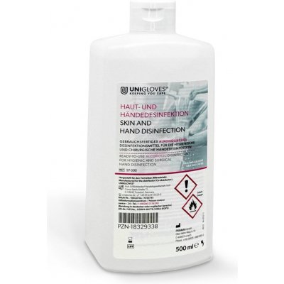 Unigloves dezinfekce na ruce a kůži 500 ml – Zboží Dáma