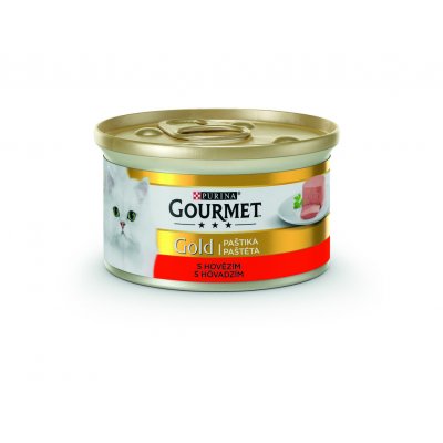 Gourmet Gold kočka pašt. jemná s hovězím 85 g