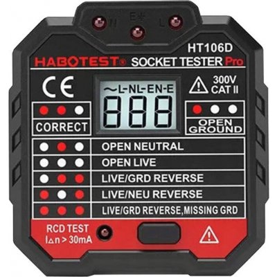 Habotest HT106D socket tester with digital display – Hledejceny.cz