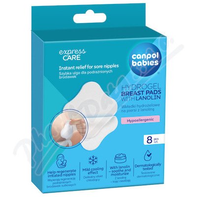 CANPOL babies Hydrogelové prs.pol.s lanolinem 8 ks – Zboží Dáma