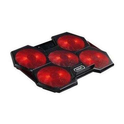 EVOLVEO ANIA 14 černá / chladící podstavec pro notebooky 12 - 17.3 / 5 ventilátorů / LED podsvícení / USB (ANIA14) – Zbozi.Blesk.cz