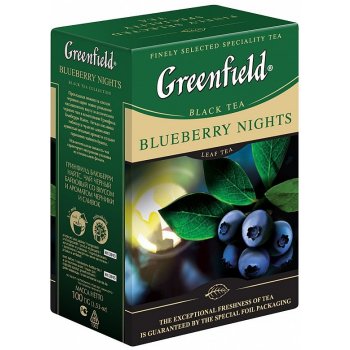 Greenfield Blueberry Nights černý čaj papír 100 g
