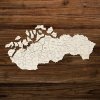Nástěnné mapy Dřevěné PUZZLE - Mapa okresů Slovenska