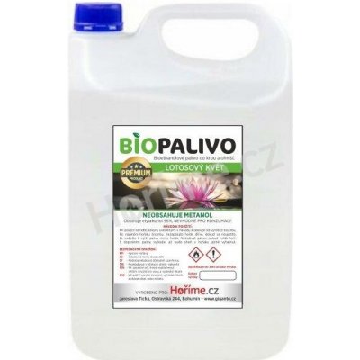 Hoříme Biolíh Prémium 5l Lotosový květ – Zboží Mobilmania