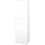 Dřevojas Vysoká skříň s košem na prádlo DOS SVD3ZK 50 - L01 Bílá vysoký lesk – Zboží Dáma