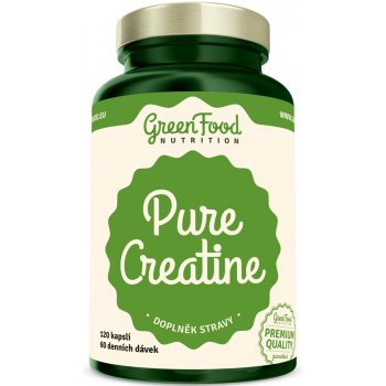 GreenFood Pure Creatine 120 kapslí