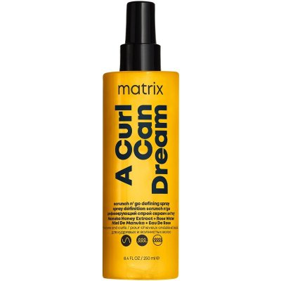 Matrix Total Results A Curl Can Dream Scrunch N' Go Defining Spray For Waves and Curls 250 ml – Hledejceny.cz