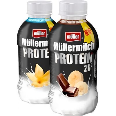 Müller milch Protein vanilka/čokoláda a banán 400 g – Zboží Dáma