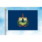 LIBEA, s.r.o. Vermont vlajka Rozměr: 60×90 cm, Uchycení: Karabiny na stožár – Hledejceny.cz