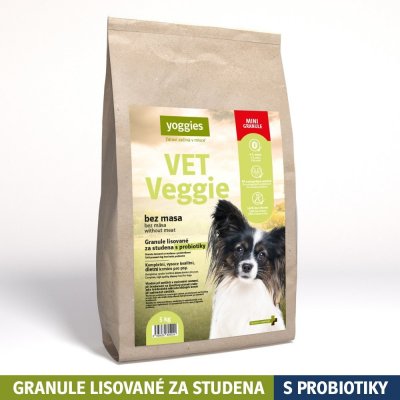 Yoggies VET Veggie bez masa minigranule lisované za studena s probiotiky 5 kg