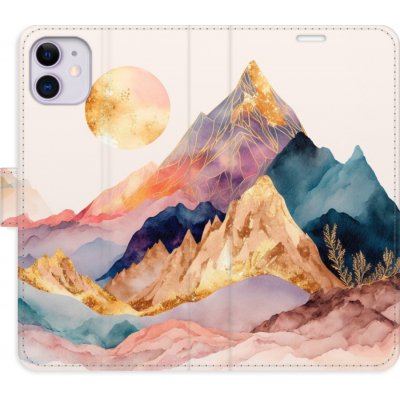 Pouzdro iSaprio Flip s kapsičkami na karty - Beautiful Mountains Apple iPhone 11