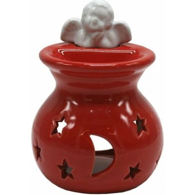 Goba vánoční Aroma lampa červená s andělem – Hledejceny.cz