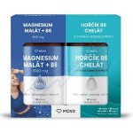 MOVit Duo Hořčíků Malát+B6&Chelát 90 kapslí + 90 tablet – Hledejceny.cz