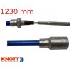 Bovden Knott Lanovod brzdový nerez 1230/1440 mm, závit M8