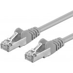 Premiumcord SP6ASFTP100 Patch CAT6a S-FTP, RJ45-RJ45, AWG 26/7, 10m, šedý – Zboží Živě