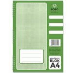Bobo blok A4 čtverečkovaný kroužkový 50 listů – Zboží Dáma