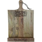 Dřevěný stojan na kuchařku 37 x 24 cm - dnešní menu – Zboží Dáma