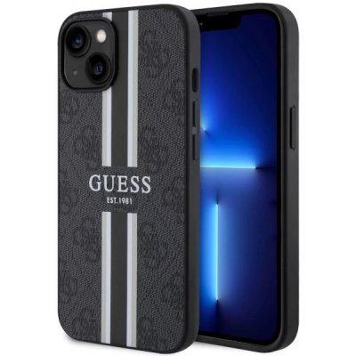 Pouzdro Guess iPhone 14 Plus 4G Printed Stripes MagSafe černé – Hledejceny.cz