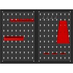 Kraft&Dele KD11896 dílenská stěna na nářadí 80x60 cm plechová s příslušenstvím – Hledejceny.cz