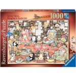 RAVENSBURGER Crazy Cats: Bingleyho knižní klub 1000 dílků – Hledejceny.cz